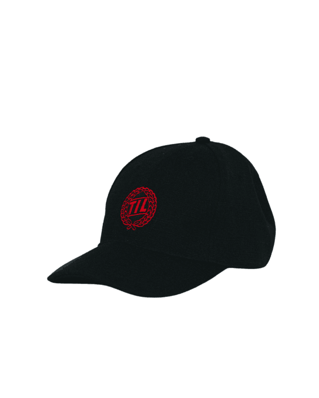 TIL Caps with red logo 
